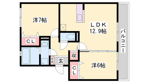 明石駅 バス15分  丸塚会館前下車：停歩5分 1階の物件間取画像